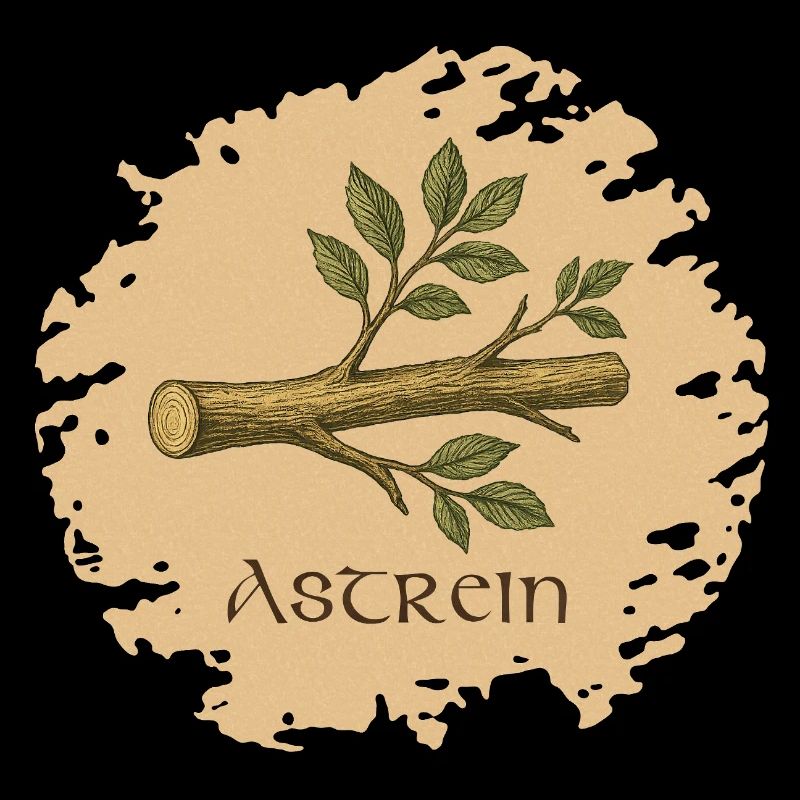 Astrein (Spruch mit Illustration)
