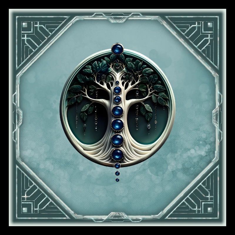 Teal Harmony, Mystischer Baum des Lebens
