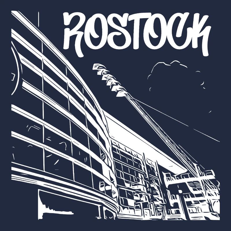 Rostock Skyline Stadionblick