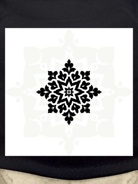 Kompliziertes schwarz-weißes Mandala-Muster