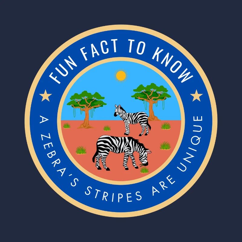 A zebra's stripes are unique