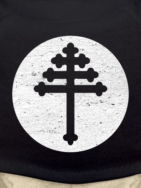 Maronite Cross in White Circle