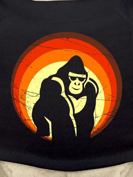 Rétro Sunset Gorilla Design
