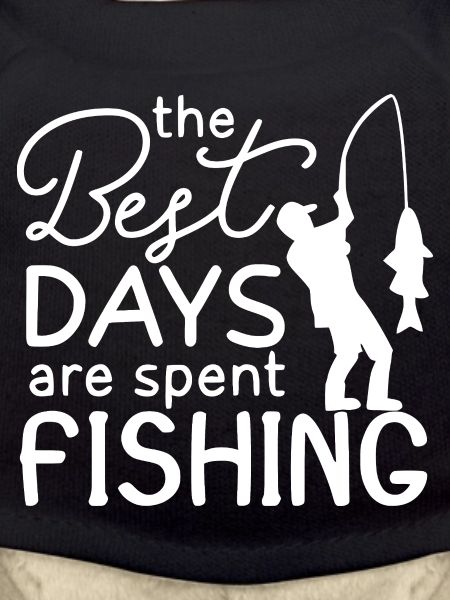 Fisherman Quote Silhouette Design