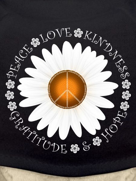 Peace Love KIndness Daisy Design