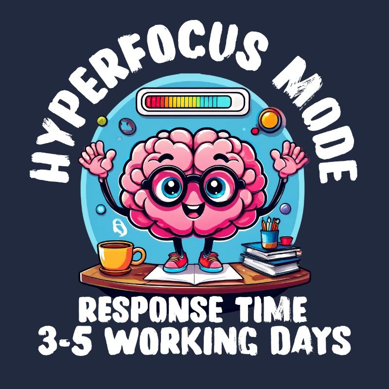 Hyperfocus Loading - T-shirt neurodivergent drôle