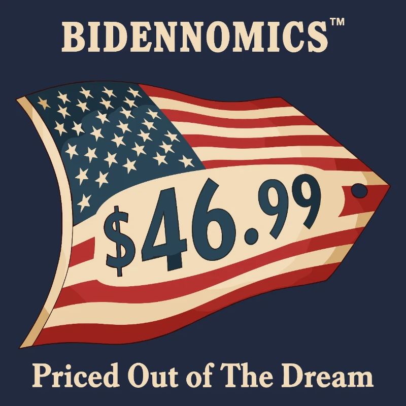 Bidenomics Preisschild Design