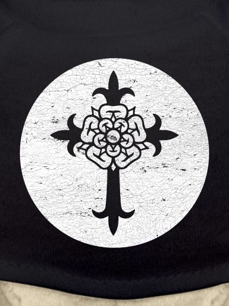 Medieval Floral Cross Design
