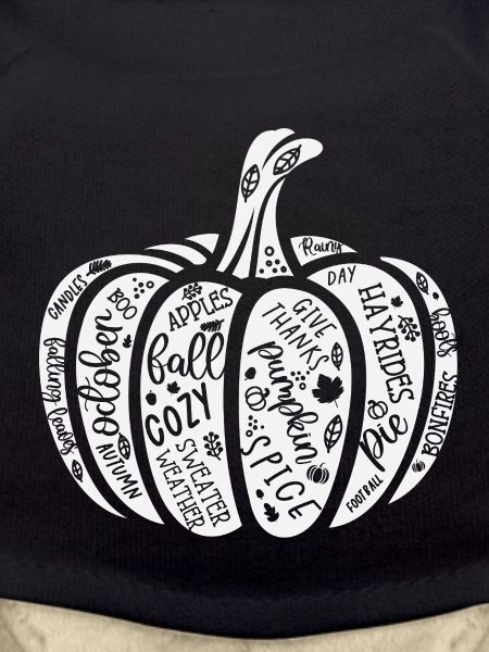 Pumpkin Autumn Quote Pattern