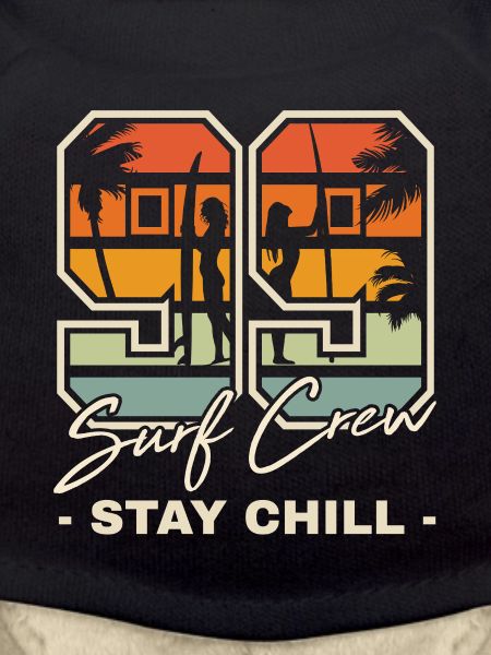 Retro Sunset Surf Chill Design