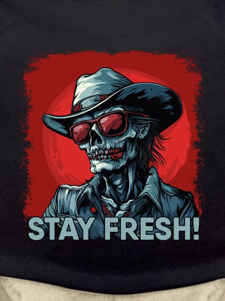 Zombie Cowboy with saying