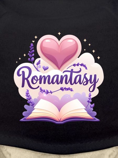 Romantasy Buch mit Lavendel & Blumen Design
