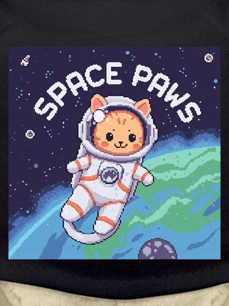 Space Paws – Pixel Cat Astronaut