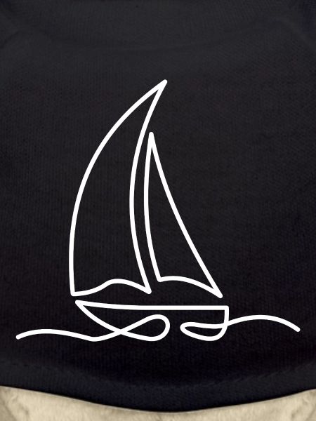Sailboat Sketch – Maritime Motif
