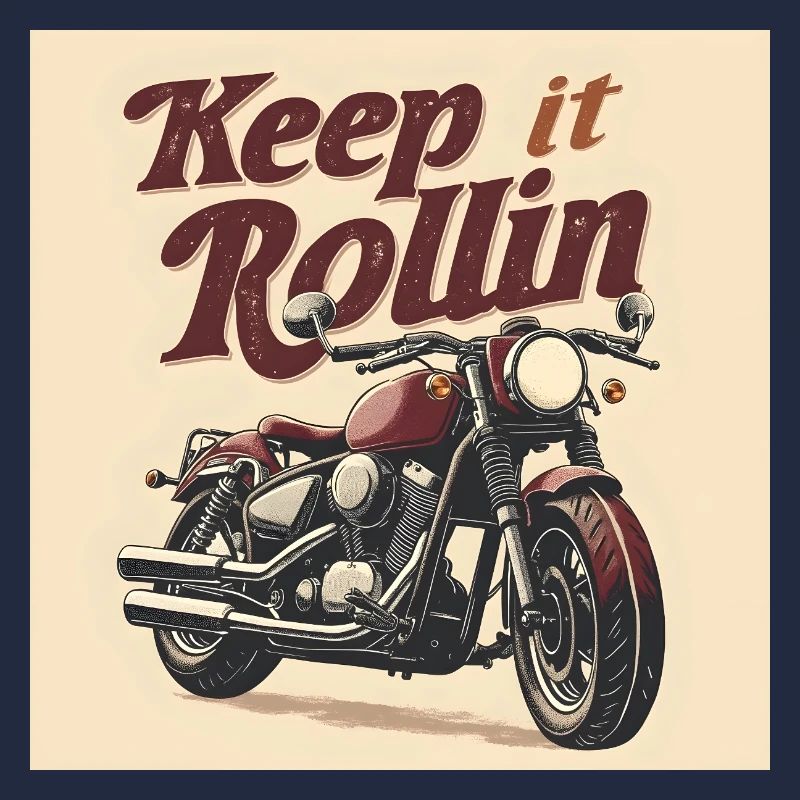 Keep it Rollin' – Typographie minimaliste