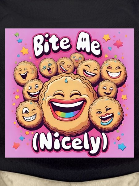 Bite Me Nicely Kekse Lachdesign