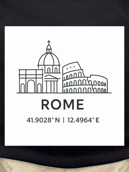 Rome Line Art Silhouette Landmark
