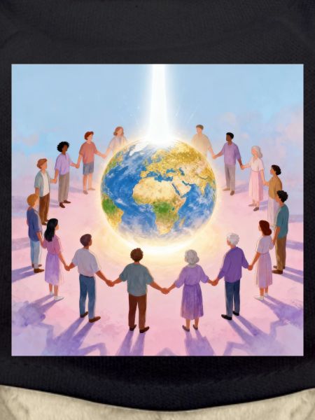 Earth surrounded by community