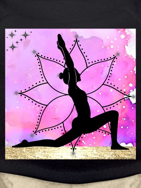 Yoga Silhouette on Mandala