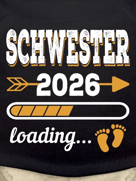 Schwester 2026 Loading große Schwester Geschenk