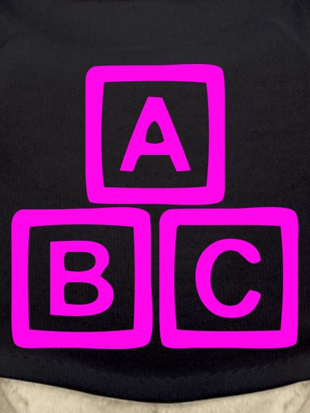 ABC Neon Block Graphic Print
