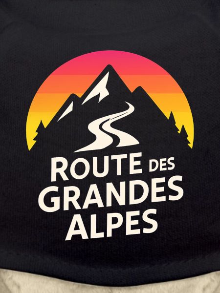 Alps Route Mountain Logo