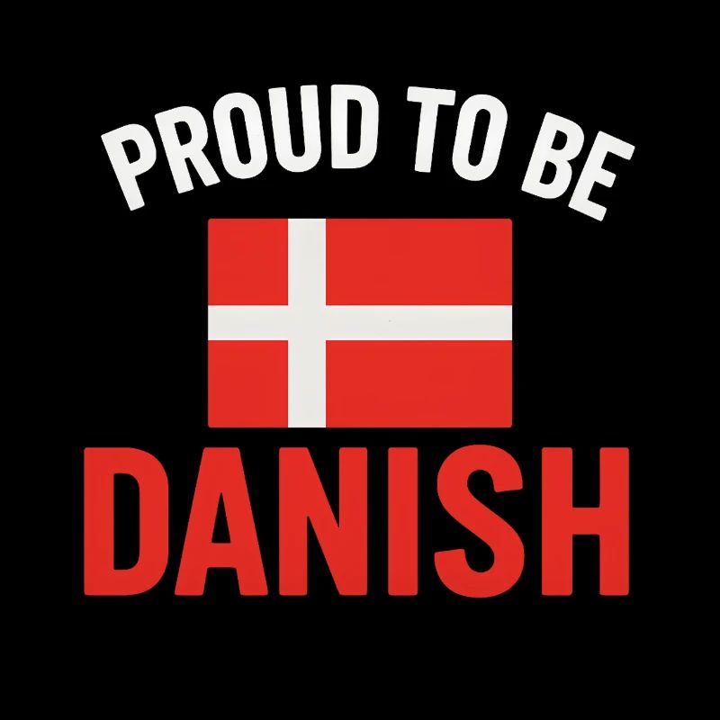 Stolz auf Dänemark Flaggenkunst