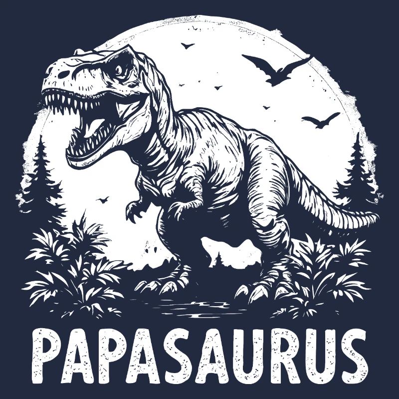 Papasaurus Best Dad Strong Dad Gift Cool