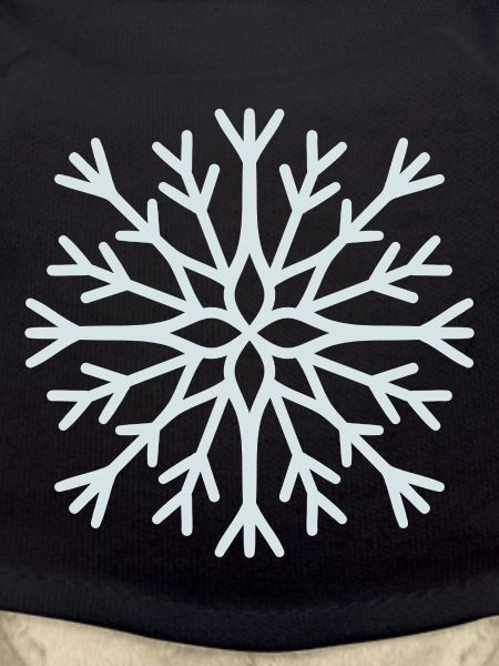 Eisige geometrische Schneeflocke
