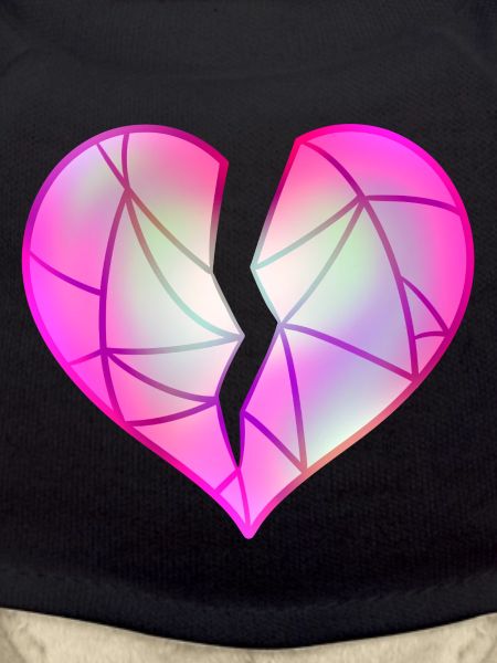 Broken Pink Heart