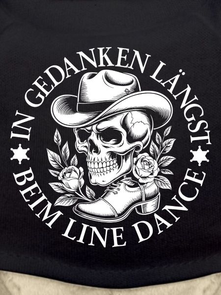 Skeleton in line dance style
