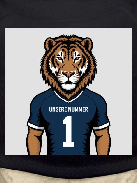 Tiger Mascot Jersey Print