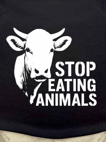 Cow Silhouette Stop Eating Animals