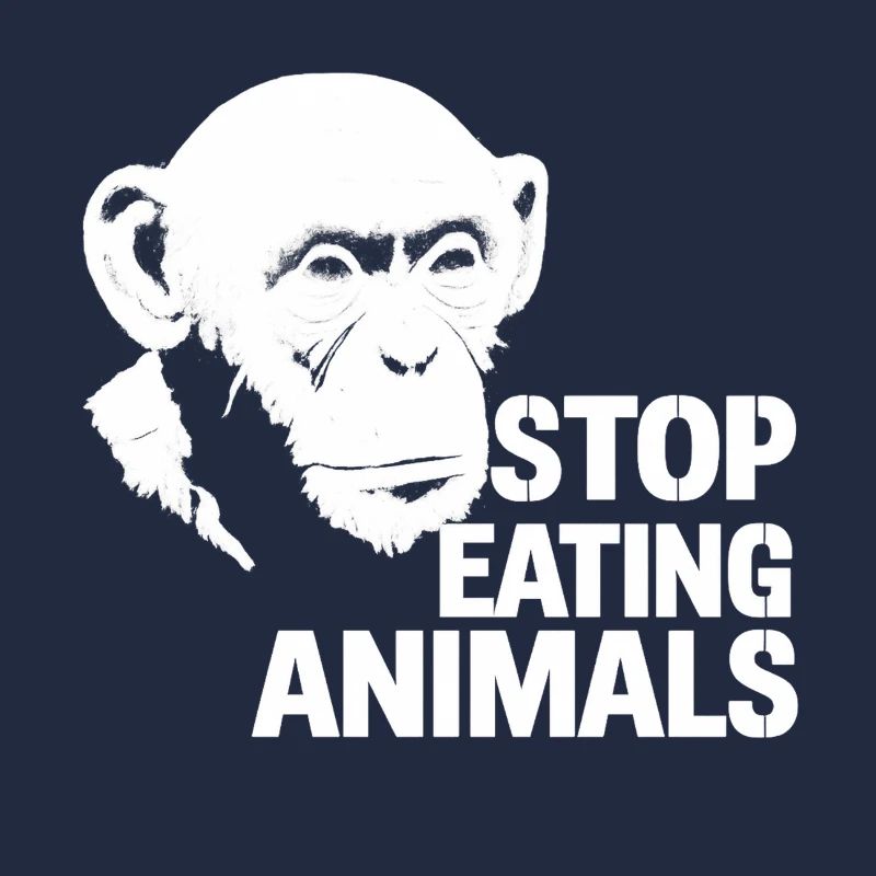 Arrêtez de manger des animaux – Conception du chimpanzé