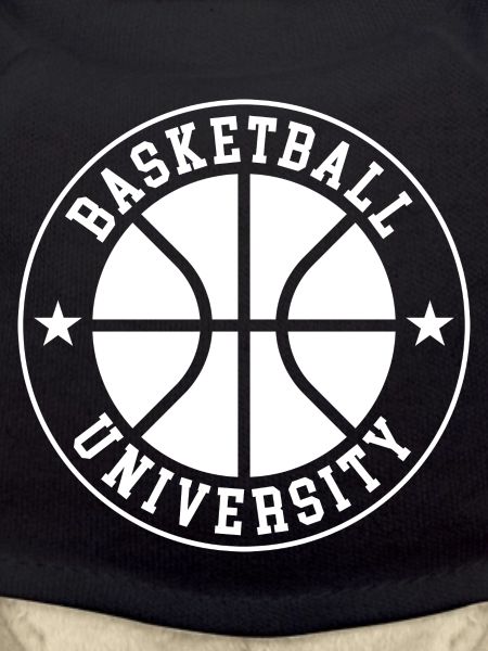 Basketball University Emblem Circle