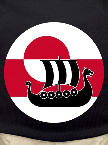 Langschiff-Design der grönländischen Flagge