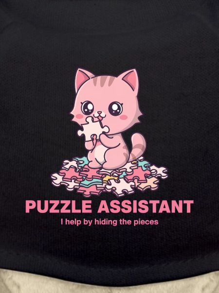 Puzzle Assistand Cat Quote