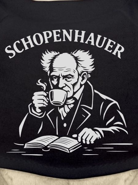 Arthur Schopenhauer drinking Coffee 