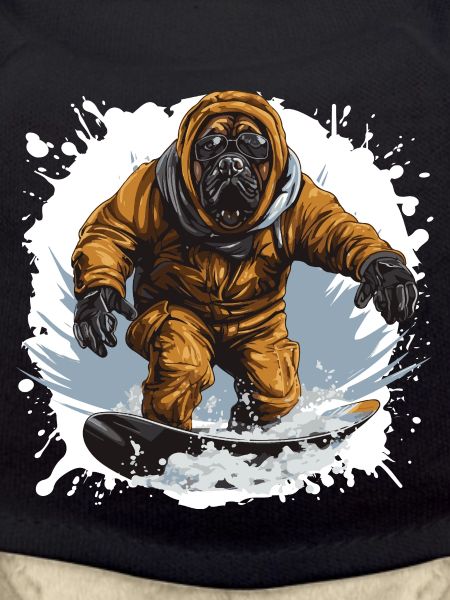 Mastiff Dog Snowboard