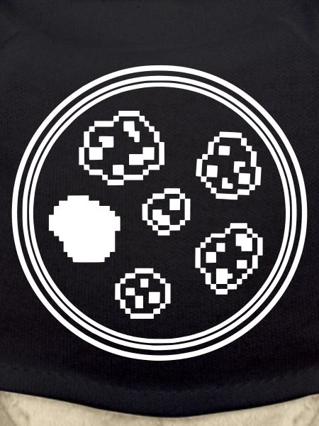 Petri dish pixel art bacteria