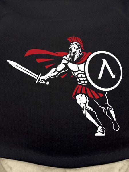 Spartan Attack Sword Shield Spartan-Maskottchen
