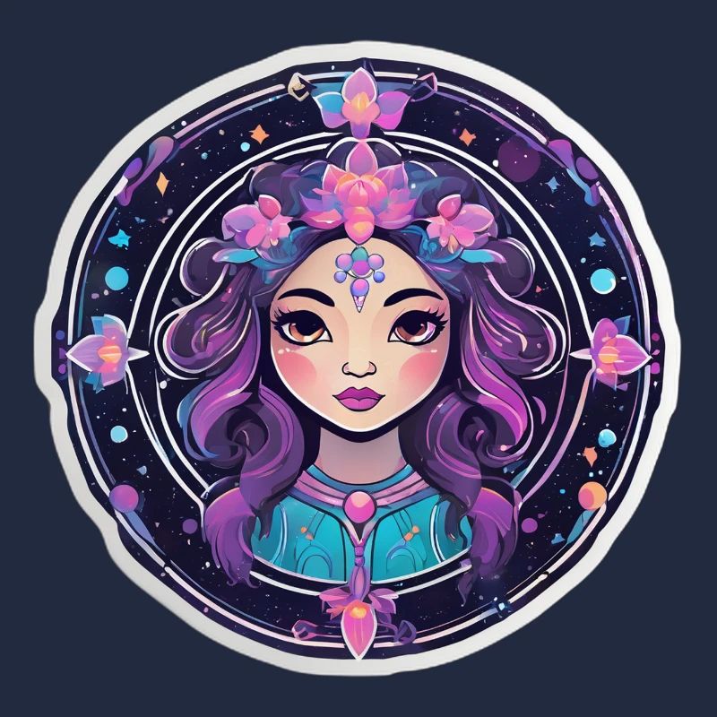 Florale Astralfrau