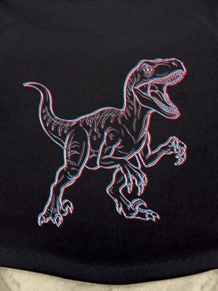 Neon Dinosaur 3D Skeleton