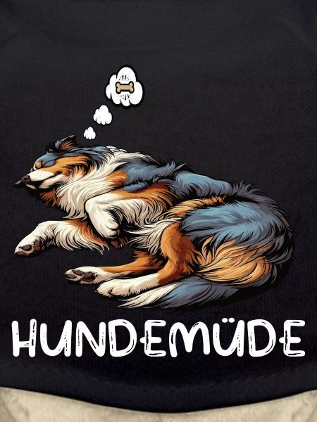 Hundemüde Australian Shepherd Aussie Aussiehalter
