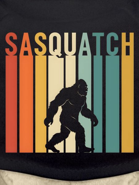 Bigfoot Silhouette Sasquatch style 1970s