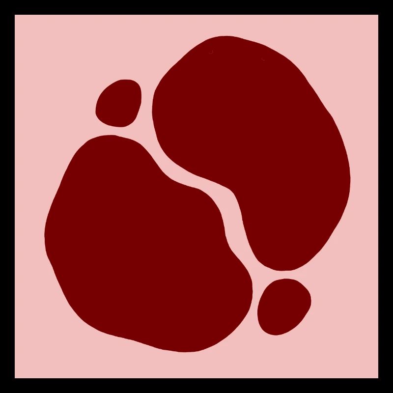 Conception des formes organiques rouges