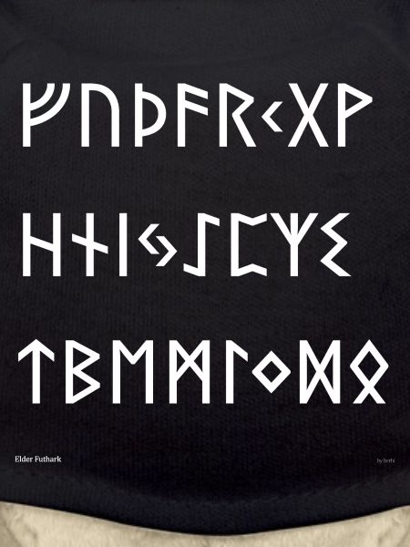 Elder Futhark (white)