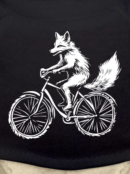 Funny Bicycle Fox