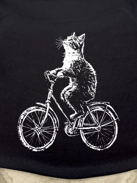 Funny Bicycle Cat