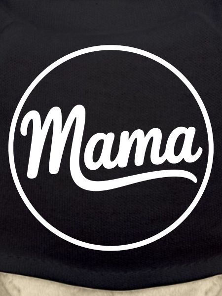 Mama Script Circle Logo Tee
